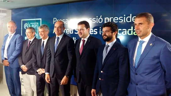 Andreu Subies, junto a Ángel María Villar Andreu Subies, junto a Ángel María Villar