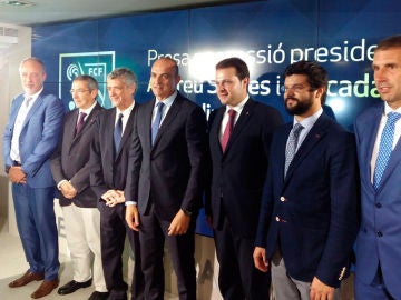 Andreu Subies, junto a Ángel María Villar Andreu Subies, junto a Ángel María Villar