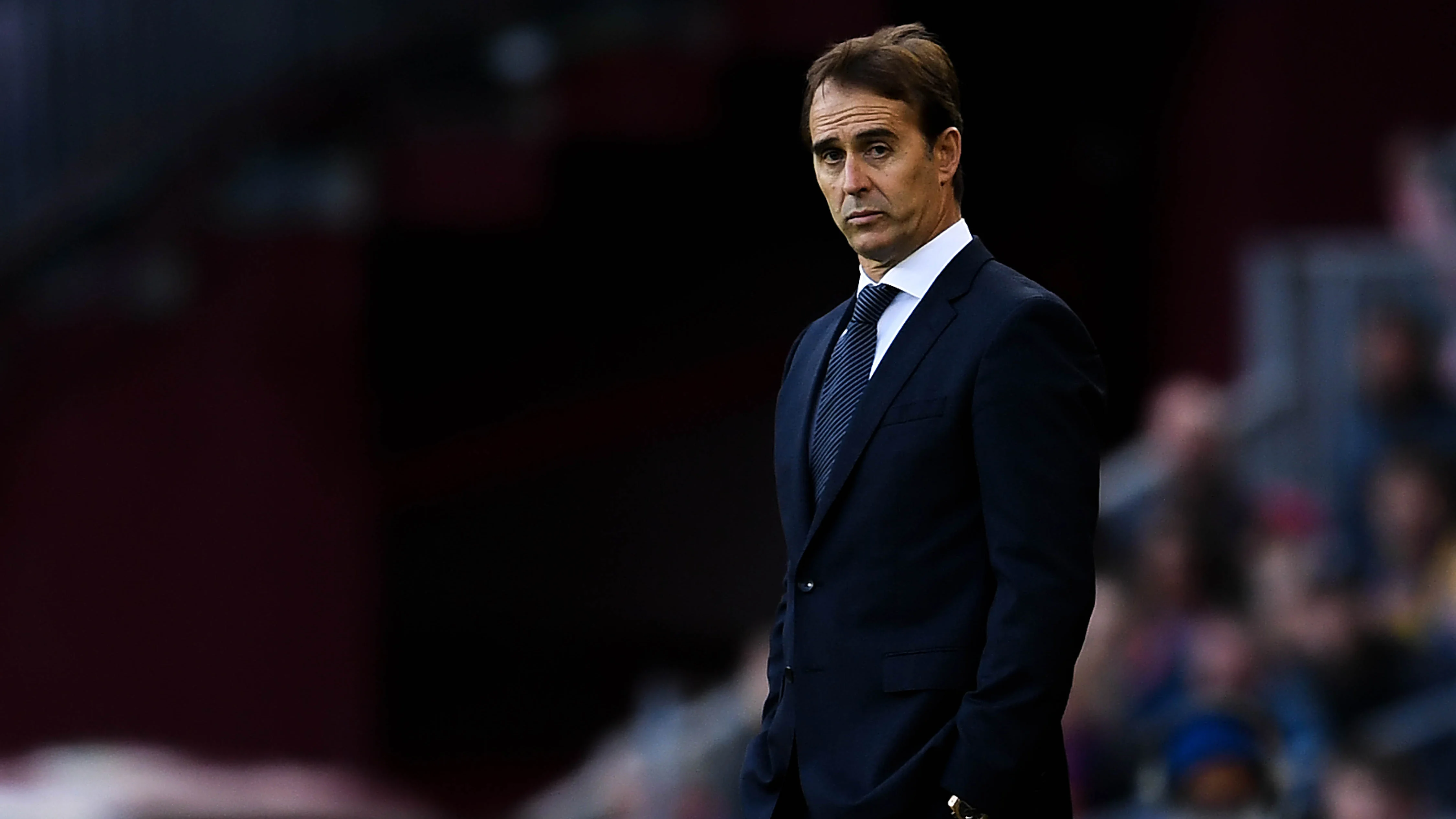 Julen Lopetegui, durante un partido