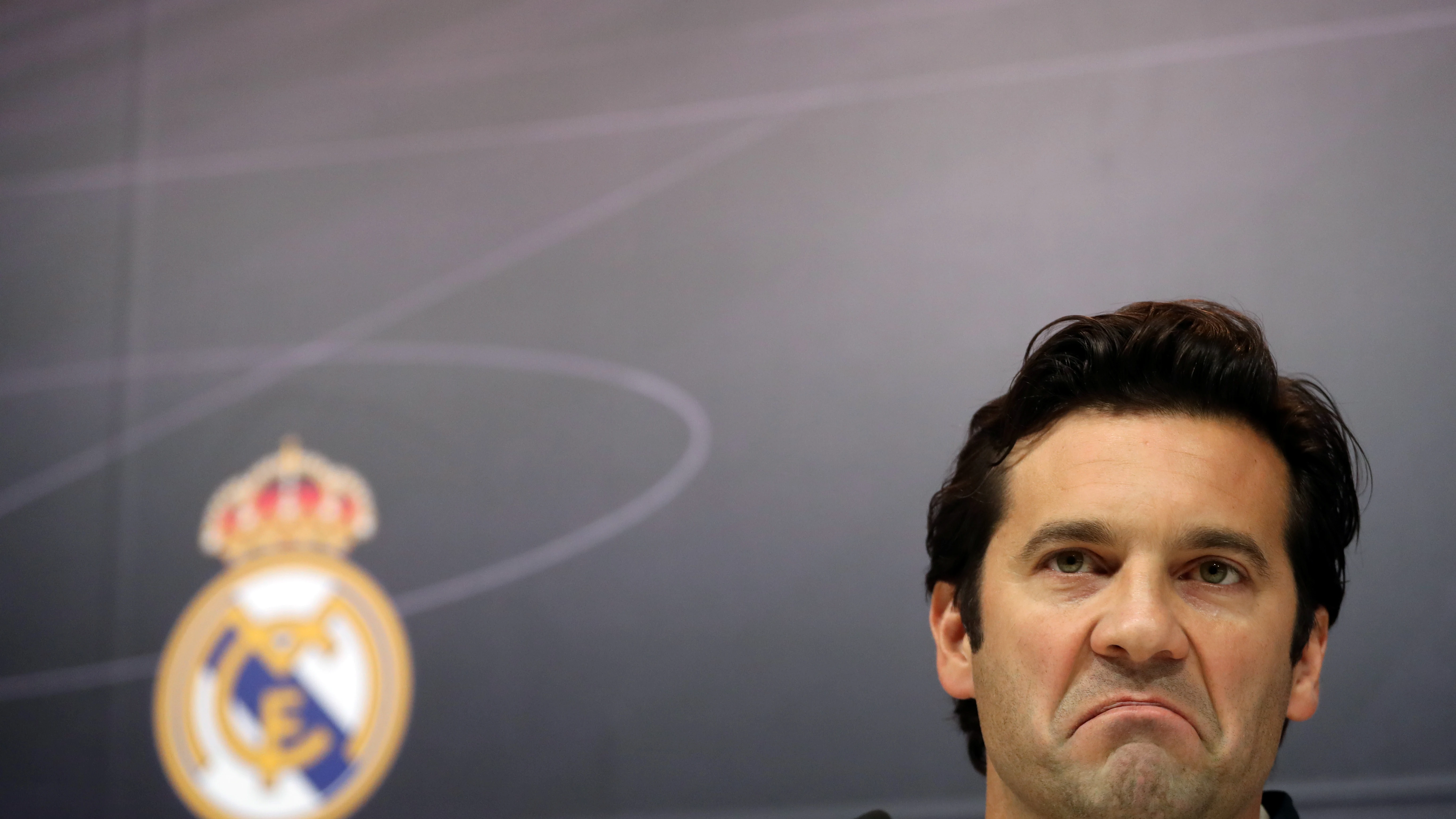 Solari, en su primera rueda de prensa como técnico del primer equipo del Real Madrid