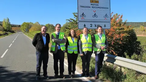 Señalización para motoristas Señalización para motoristas de trazadas recomendadas