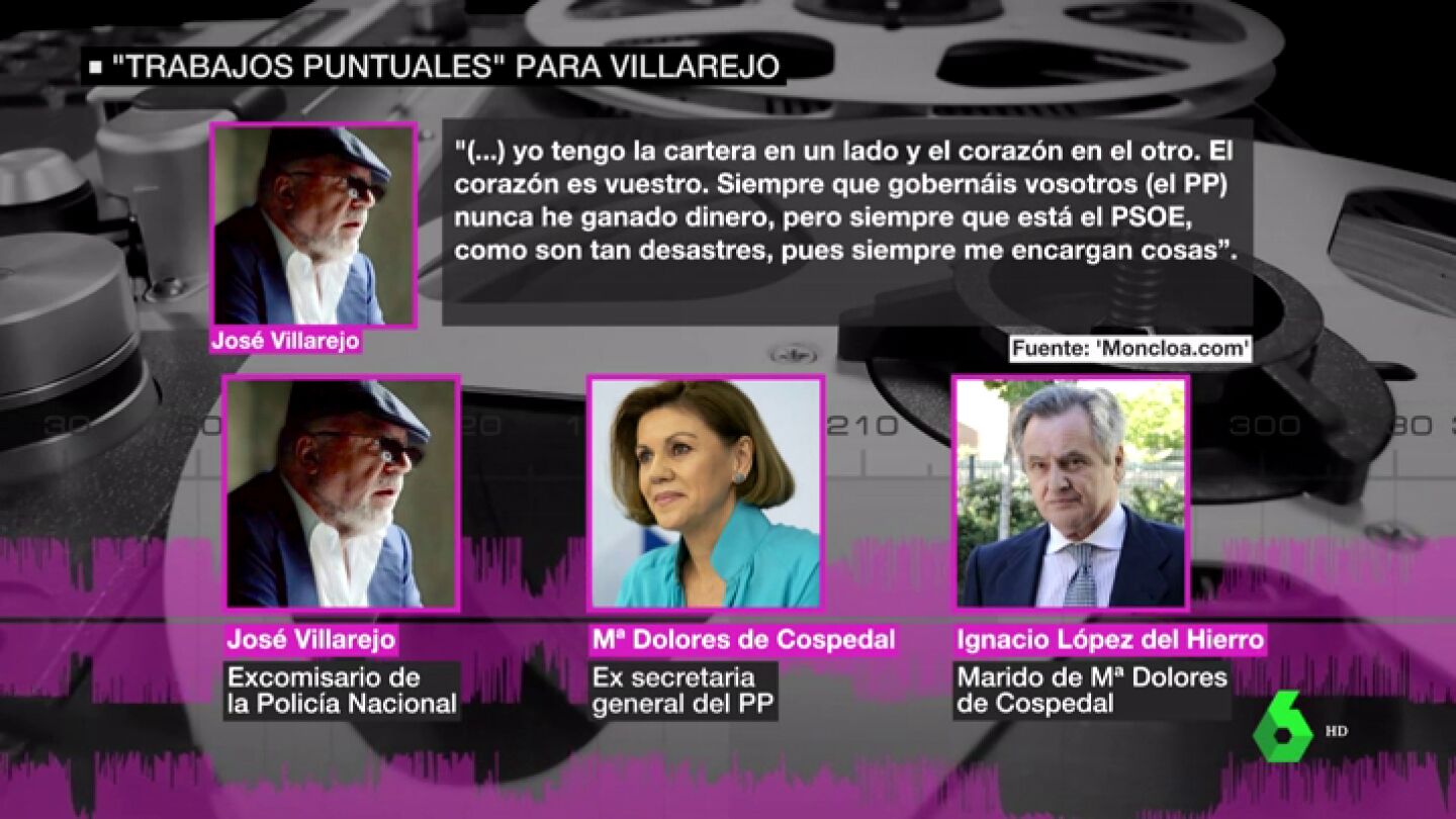 Cospedal encarg&oacute; "trabajos puntuales" a Villarejo en su reuni&oacute;n en G&eacute;nova