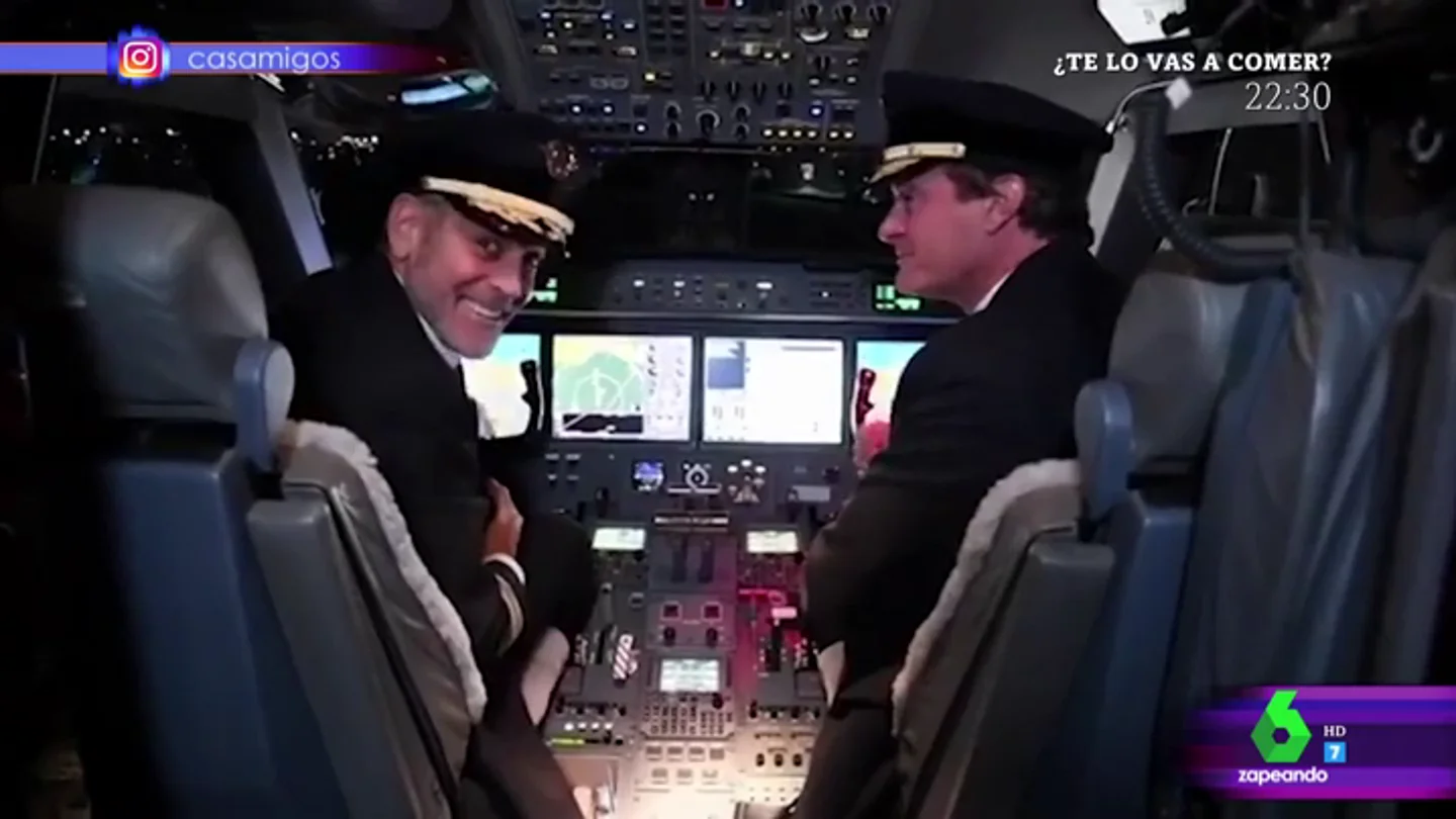 George Clooney de piloto George Clooney de piloto