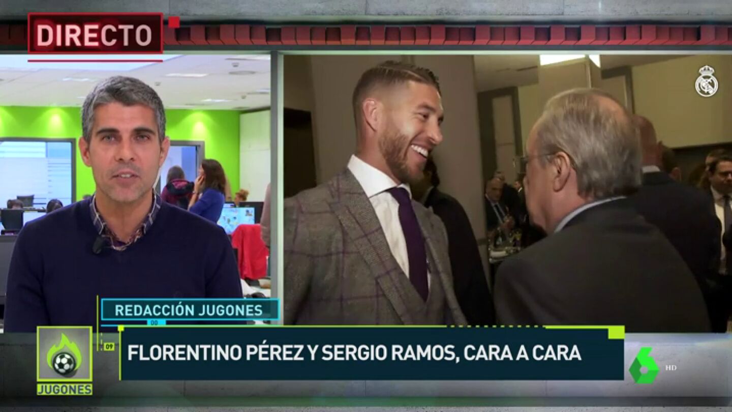 Reuni&oacute;n entre Florentino P&eacute;rez y Sergio Ramos