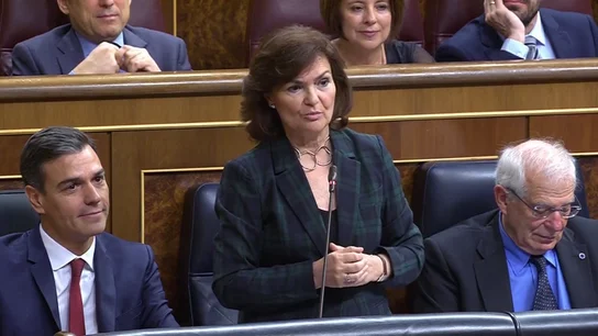 La vicepresidenta del Gobierno, Carmen Calvo La vicepresidenta del Gobierno, Carmen Calvo