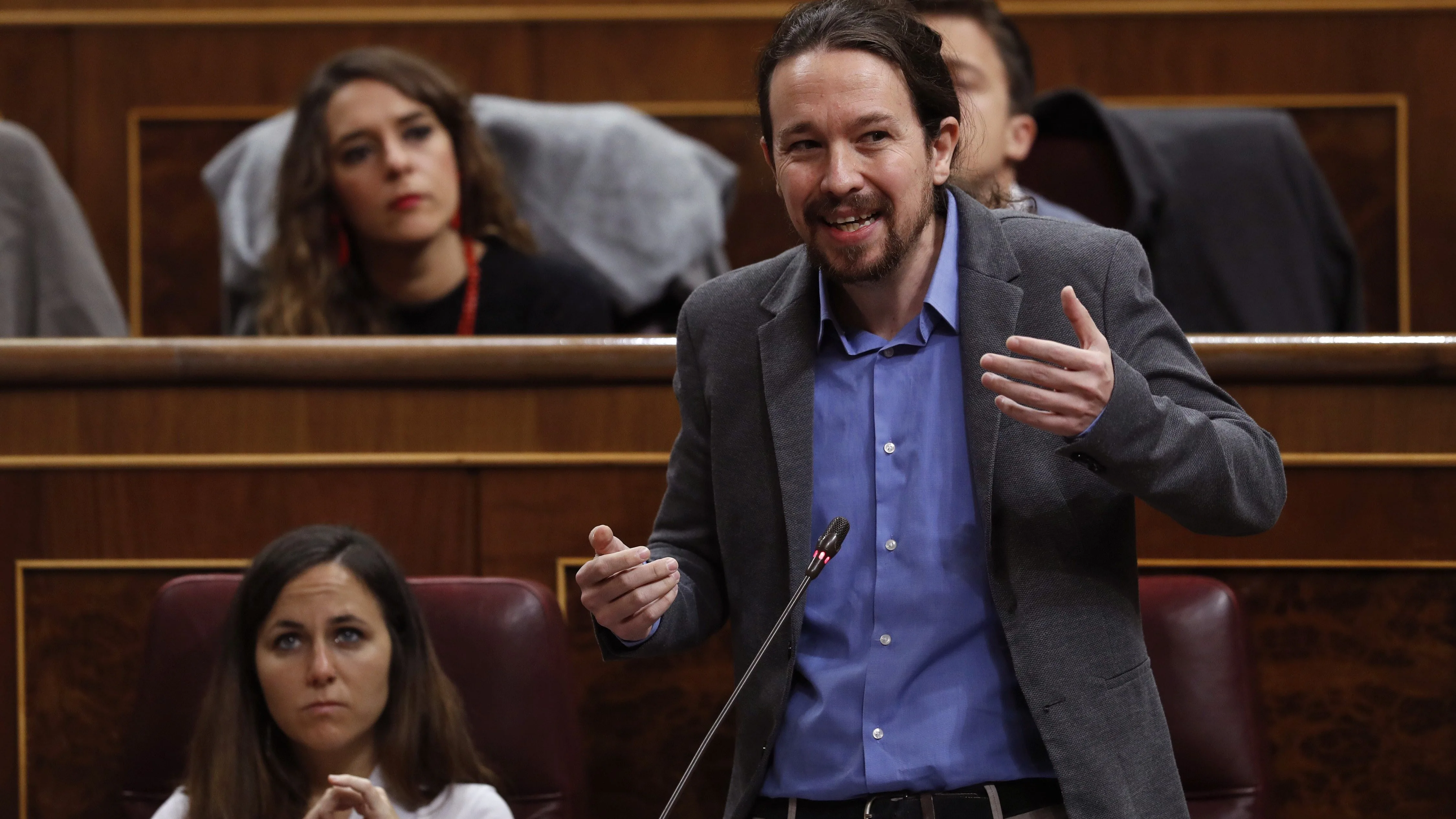 El secretario general de Podemos, Pablo Iglesias