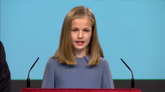 El debut de la princesa Leonor hablando en público El debut de la princesa Leonor hablando en público