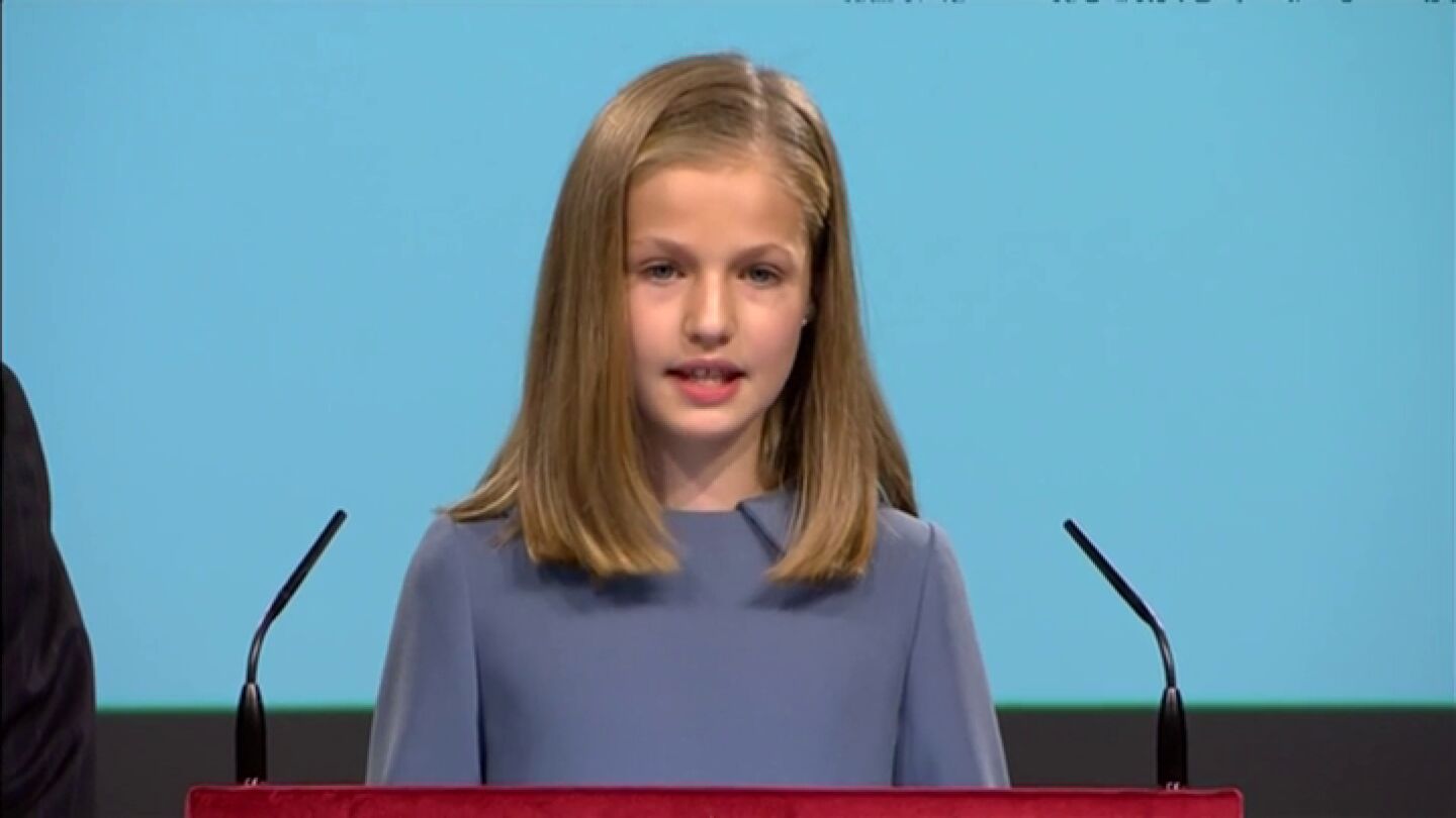 El debut de la princesa Leonor hablando en p&uacute;blico