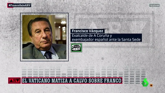 El exembajador de España en el Vaticano carga contra Carmen Calvo: "Esa interpretación torticera es un abuso de confianza" El exembajador de España en el Vaticano carga contra Carmen Calvo: "Esa interpretación torticera es un abuso de confianza"