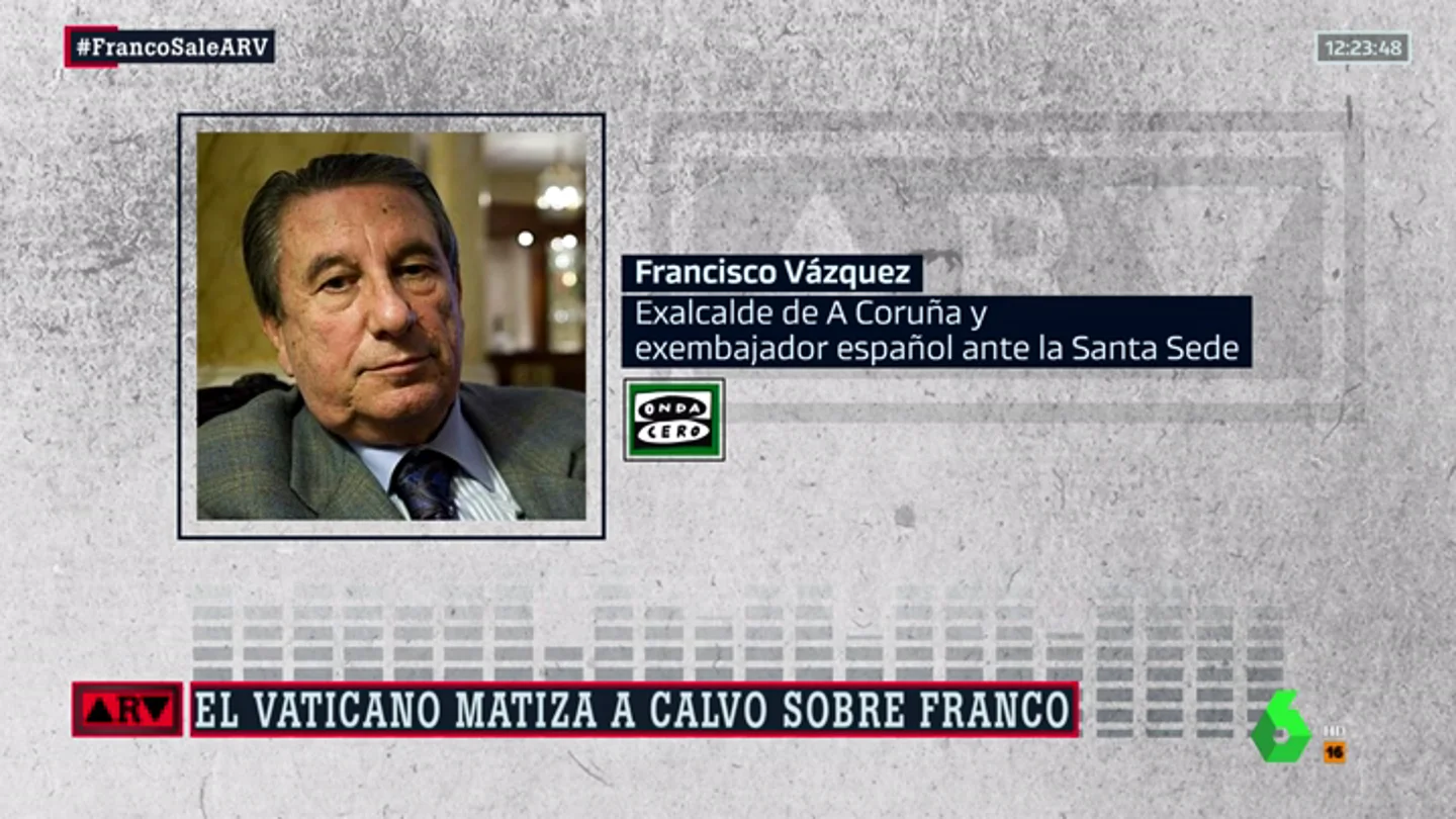El exembajador de España en el Vaticano carga contra Carmen Calvo: "Esa interpretación torticera es un abuso de confianza" El exembajador de España en el Vaticano carga contra Carmen Calvo: "Esa interpretación torticera es un abuso de confianza"
