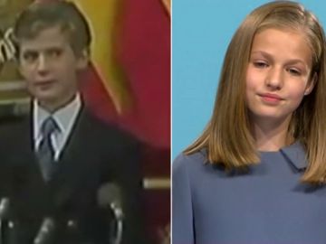 El príncipe no levantó la vista y su reconocimiento fue más cálido: diferencias entre los discursos de Leonor y del rey Felipe a los 13 años El príncipe no levantó la vista y su reconocimiento fue más cálido: diferencias entre los discursos de Leonor y del rey Felipe a los 13 años