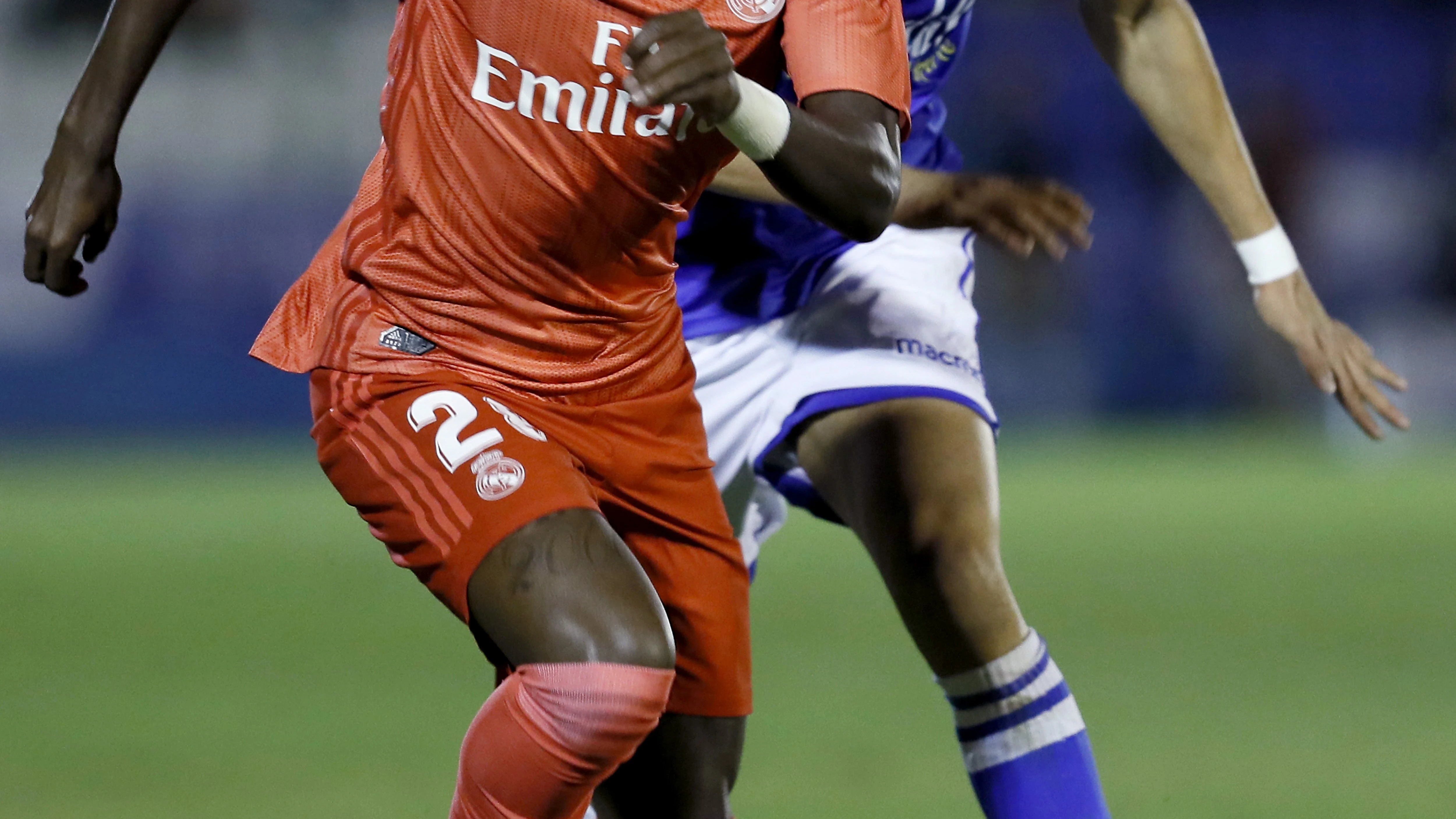 Vinicius, durante un partido con el Real Madrid