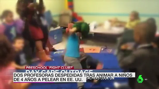 Pelea de niños en una guardería Pelea de niños en una guardería