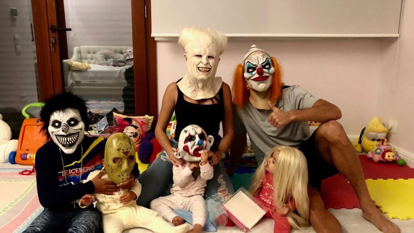 La familia de Cristiano Ronaldo celebra Halloween