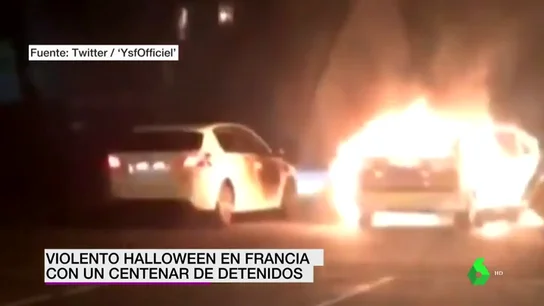 Francia acaba la noche de Halloween con más de un centenar de detenidos Francia acaba la noche de Halloween con más de un centenar de detenidos