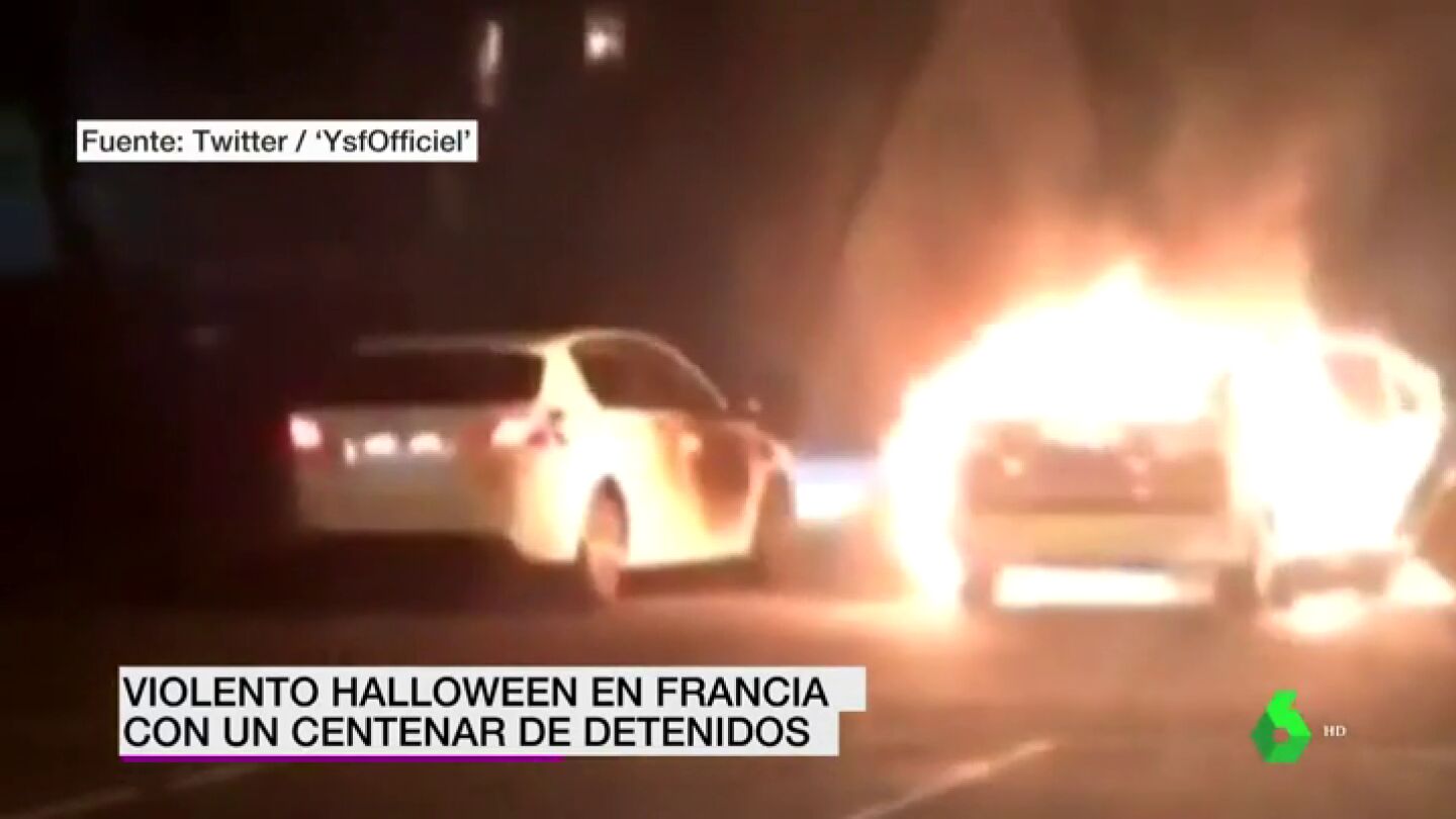 Francia acaba la noche de Halloween con m&aacute;s de un centenar de detenidos