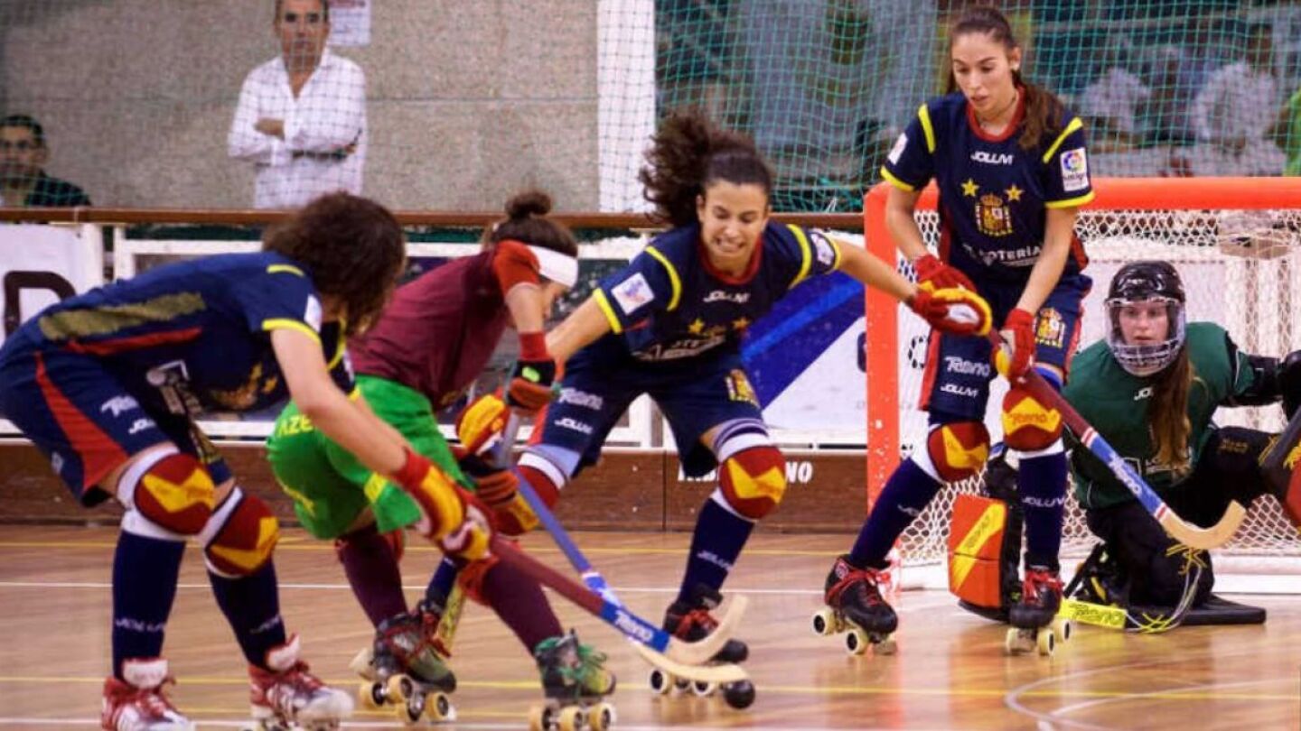 La selecci&oacute;n espa&ntilde;ola femenina de hockey patines
