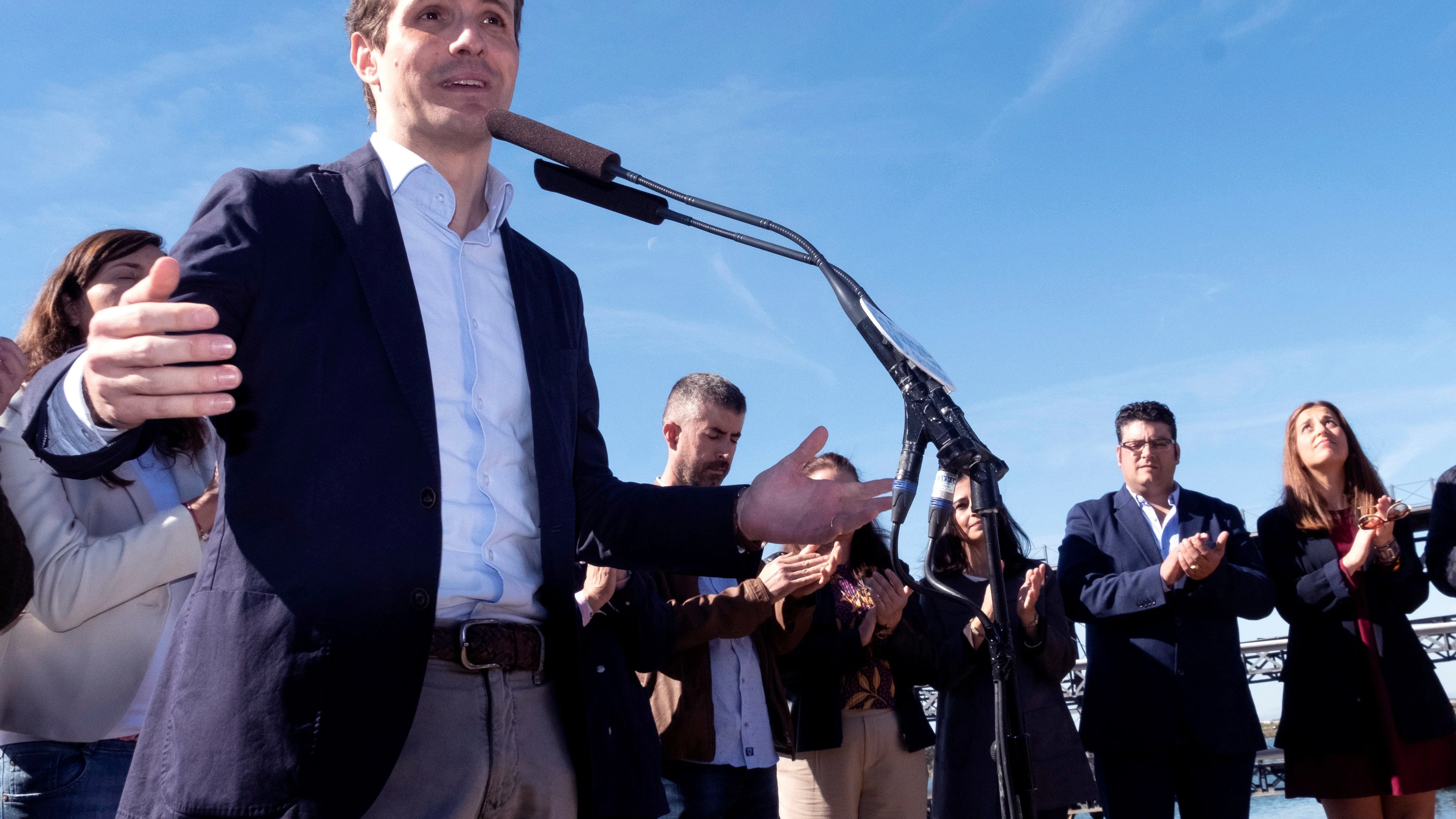 El presidente del PP, Pablo Casado