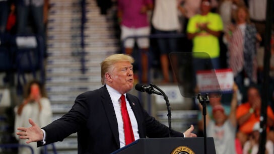 VIDEO Donald Trump en un acto en Florida