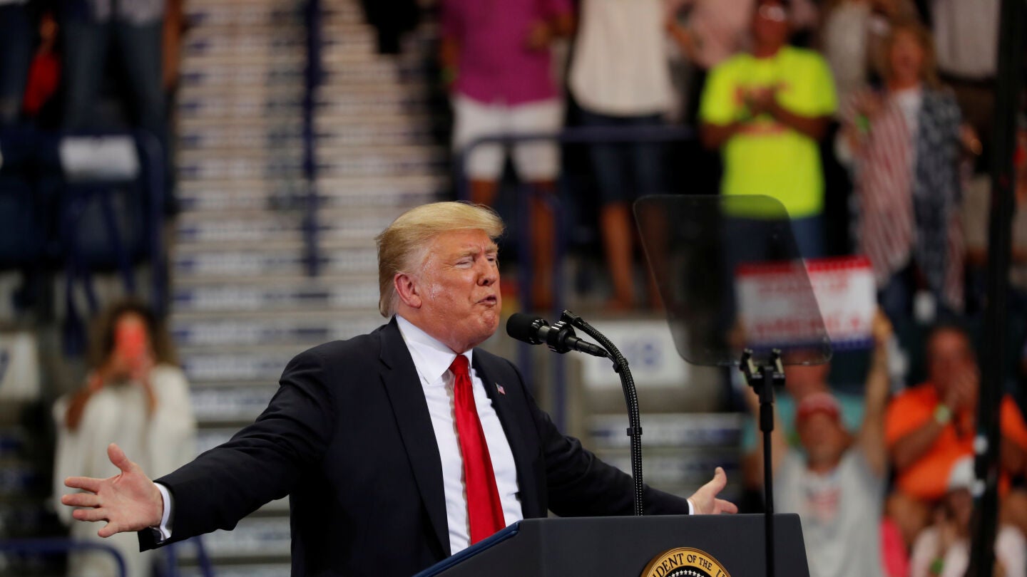 VIDEO Donald Trump en un acto en Florida