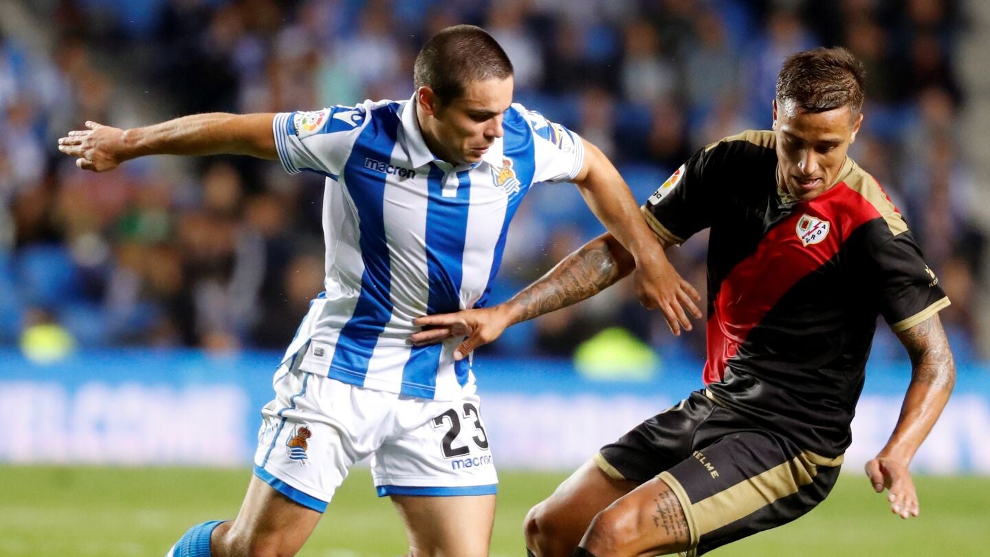 Sangalli, durante un partido contra el Rayo Vallecano