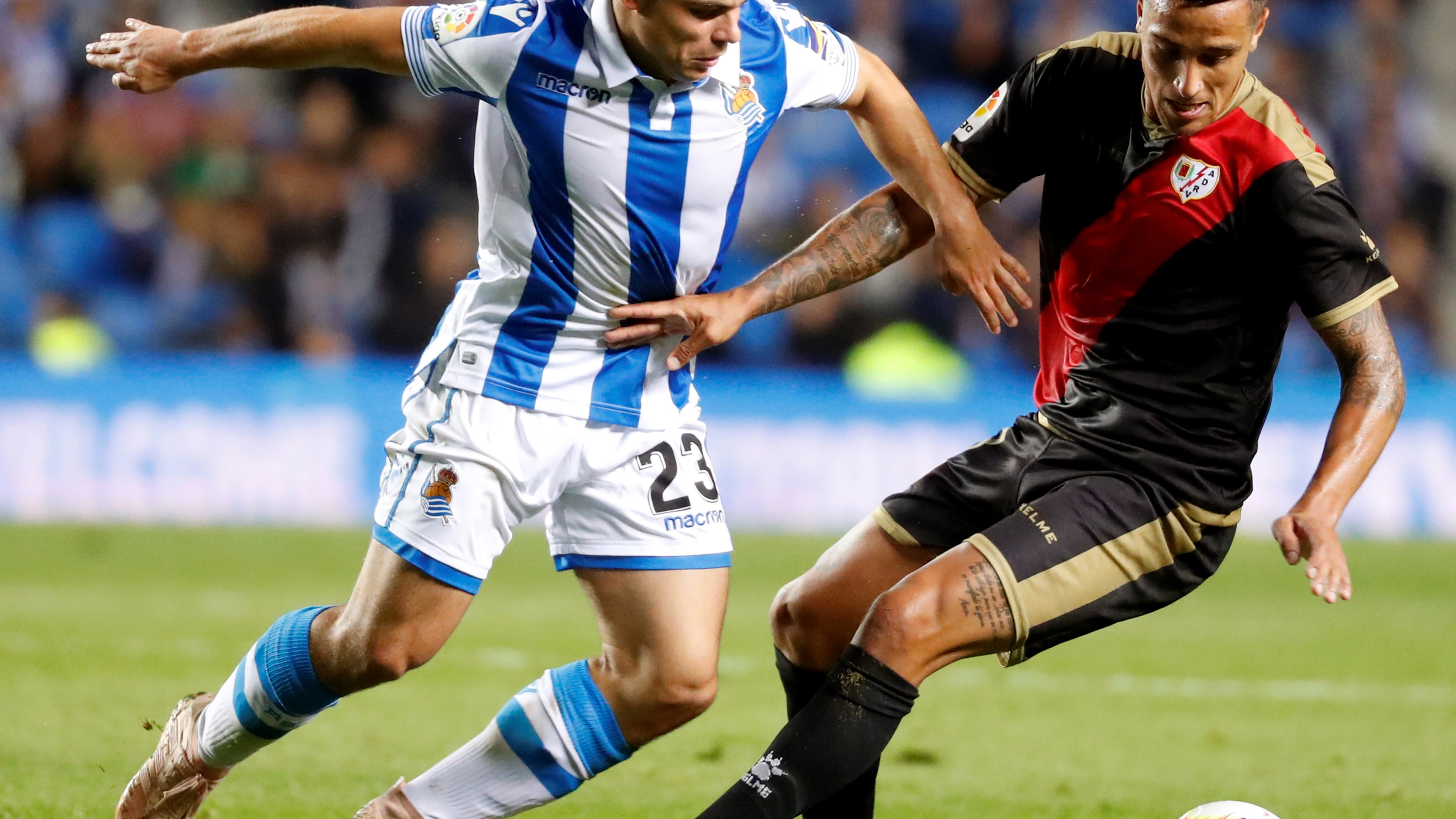 Sangalli, durante un partido contra el Rayo Vallecano