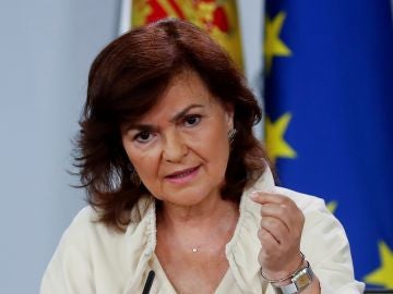 La vicepresidenta del Gobierno, Carmen Calvo La vicepresidenta del Gobierno, Carmen Calvo