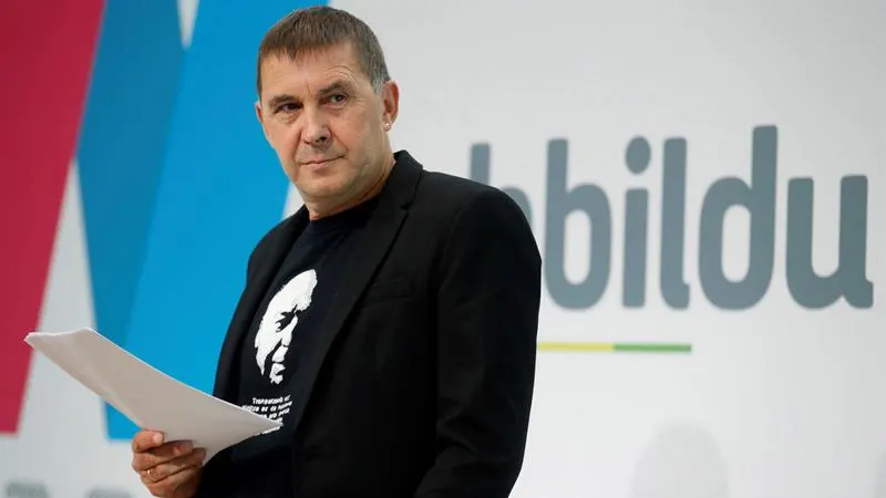 El coordinador general de EH Bildu, Arnaldo Otegi, en un acto