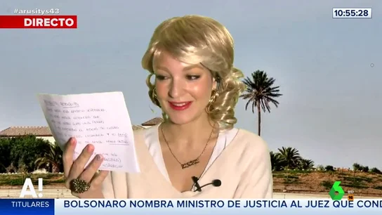 El poema de Leonor Lavado como Rosa Benito a Alfonso Arús El poema de Leonor Lavado como Rosa Benito a Alfonso Arús