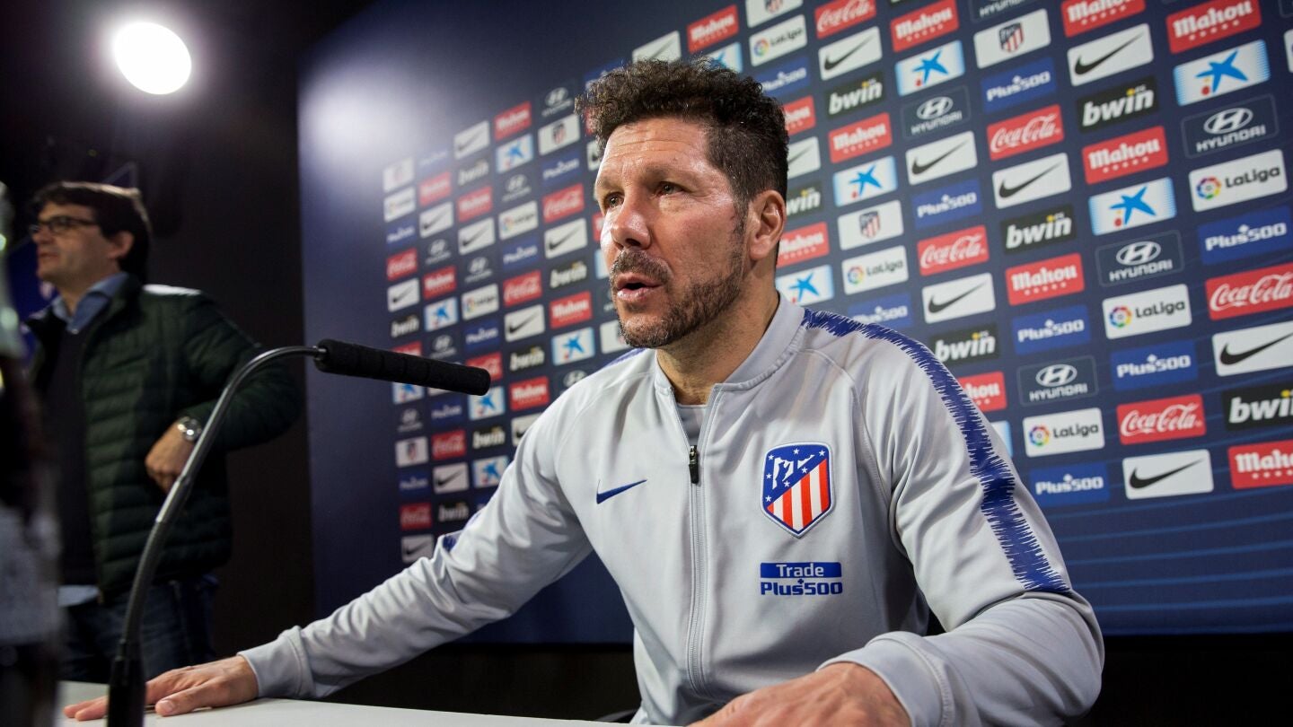 Simeone habla ante los medios