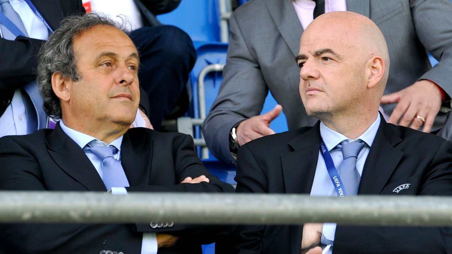 Platini e Infantino, durante un acto de la UEFA