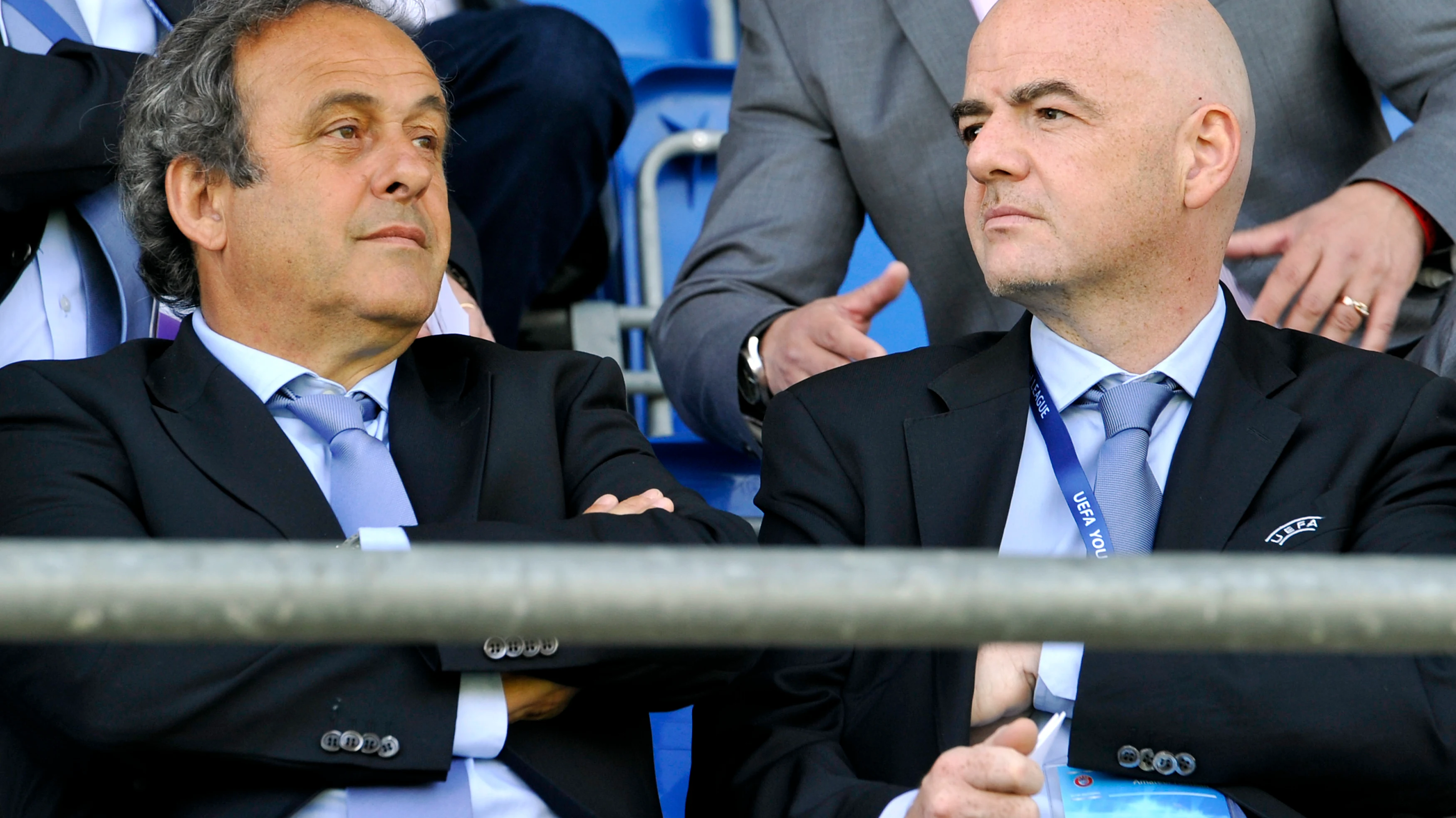 Platini e Infantino, durante un acto de la UEFA