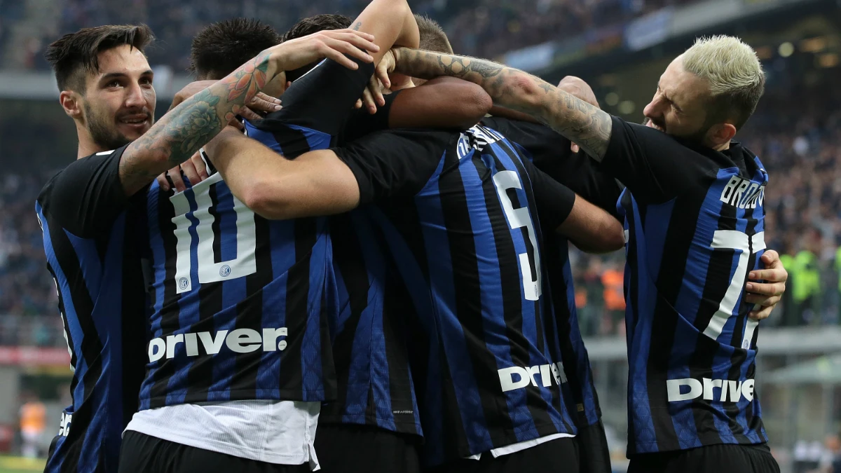 El Inter celebra un gol