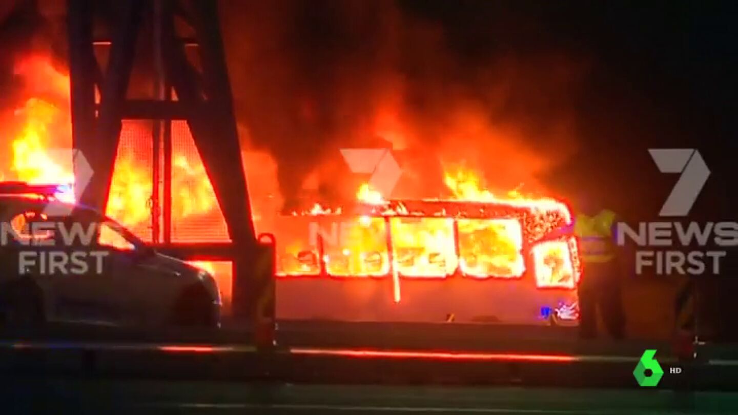 Imagen del incendio en Australia