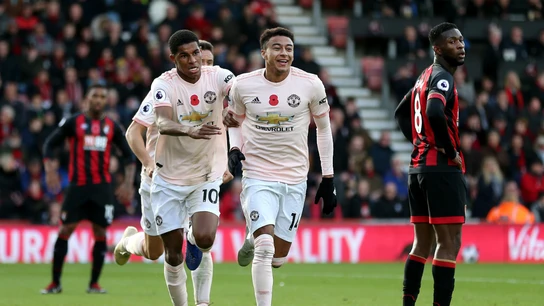 El Manchester United celebra un gol El Manchester United celebra un gol