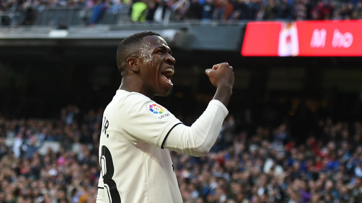 Vinicius celebra un gol del Real Madrid Vinicius celebra un gol del Real Madrid