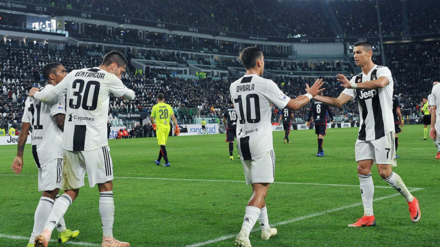 La Juventus celebra un gol
