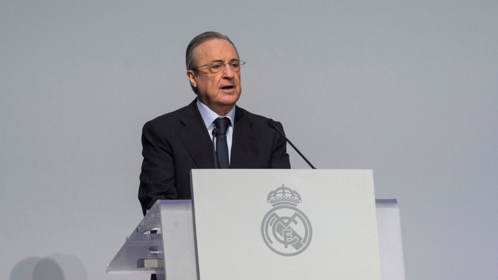 Florentino P&eacute;rez, en un acto del Real Madrid