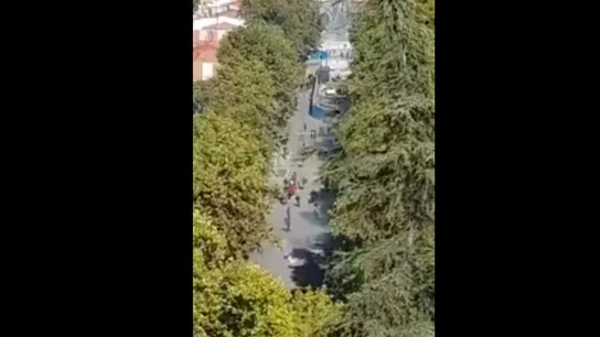 Pelea entre ultras del Rayo y del Barcelona Pelea entre ultras del Rayo y del Barcelona