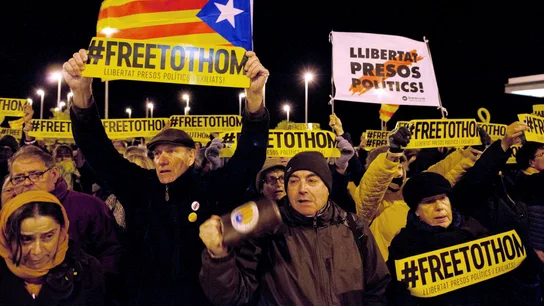 Concentración unitaria del independentismo ante la cárcel de Puig de les Basses Concentración unitaria del independentismo ante la cárcel de Puig de les Basses