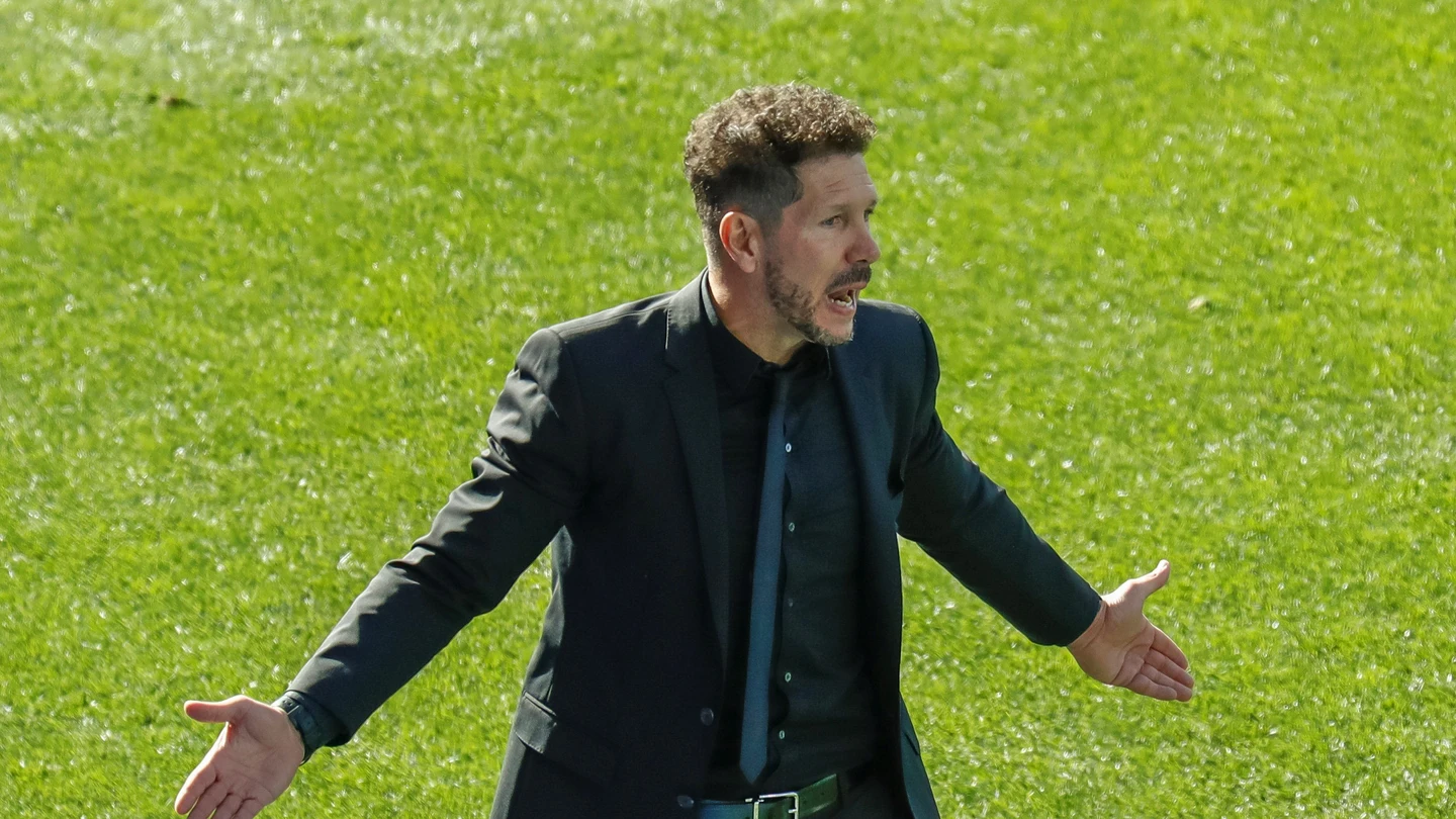Simeone, en rueda de prensa Simeone, en rueda de prensa