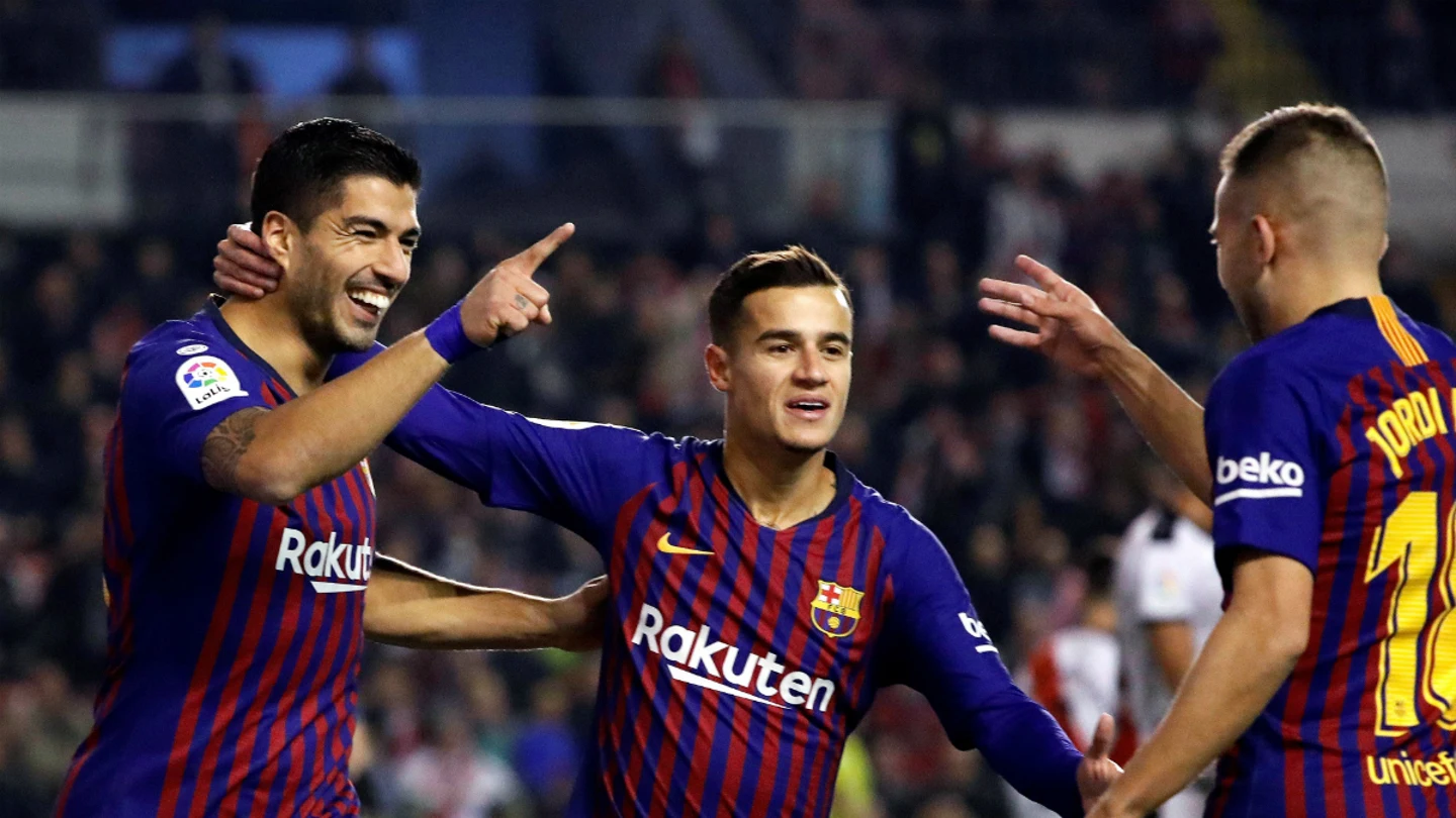 El Barcelona celebra un gol El Barcelona celebra un gol