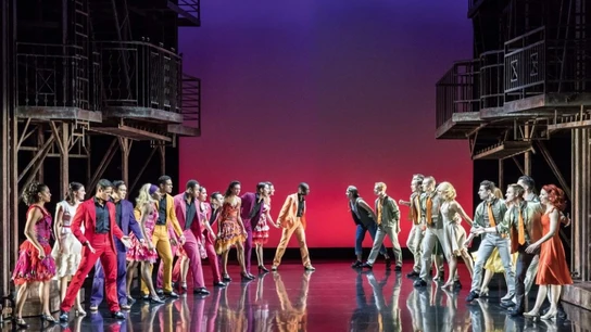 Imagen de archivo del musical west side story Imagen de archivo del musical west side story