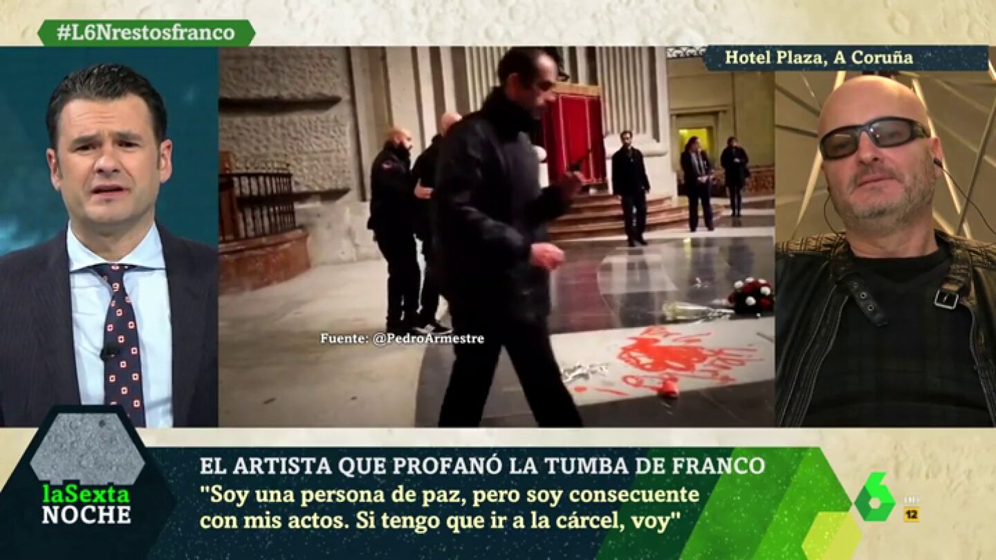 Artista que pint&oacute; la tumba de Franco