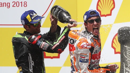 Marc Márquez tras ganar en Sepang Marc Márquez tras ganar en Sepang