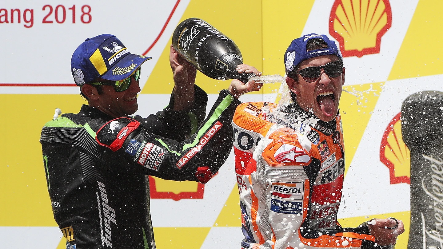 Marc Márquez tras ganar en Sepang Marc Márquez tras ganar en Sepang