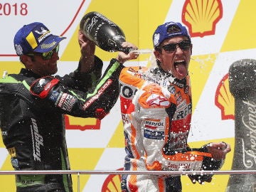 Marc M&aacute;rquez tras ganar en Sepang