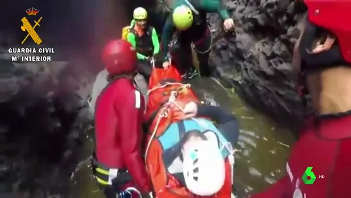 Imagen del rescatado en Tenerife