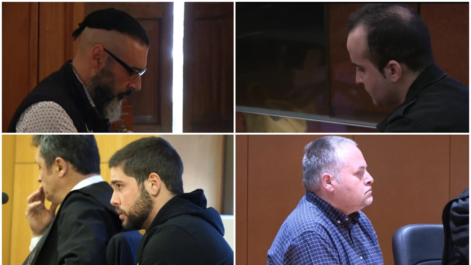 Imagen de los cuatro condenados a prisión permanente revisable