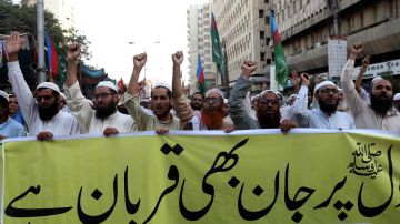Protesta en Pakistán contra Asia Bibi